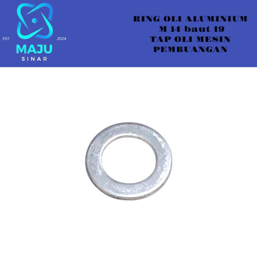 Ring Oli aluminium m14 baut 19 Tap Oli Mesin Pembuangan