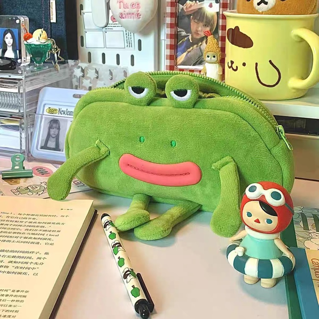 

Tempat Pensil Kodok Lucu Alat Tulis Sekolah Katak Funny Big Mouth Frog