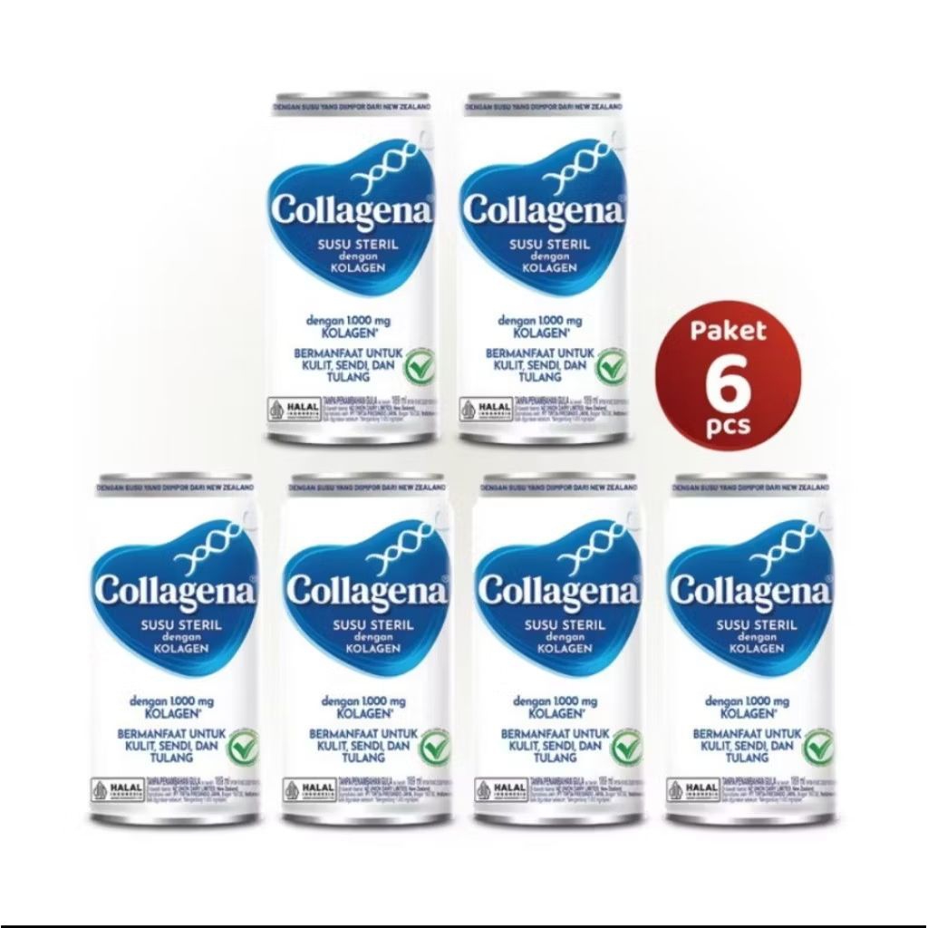 

Colagena Susu Steril dengan Colagen 1000 mg Isi 6 pcs (1 Pack)