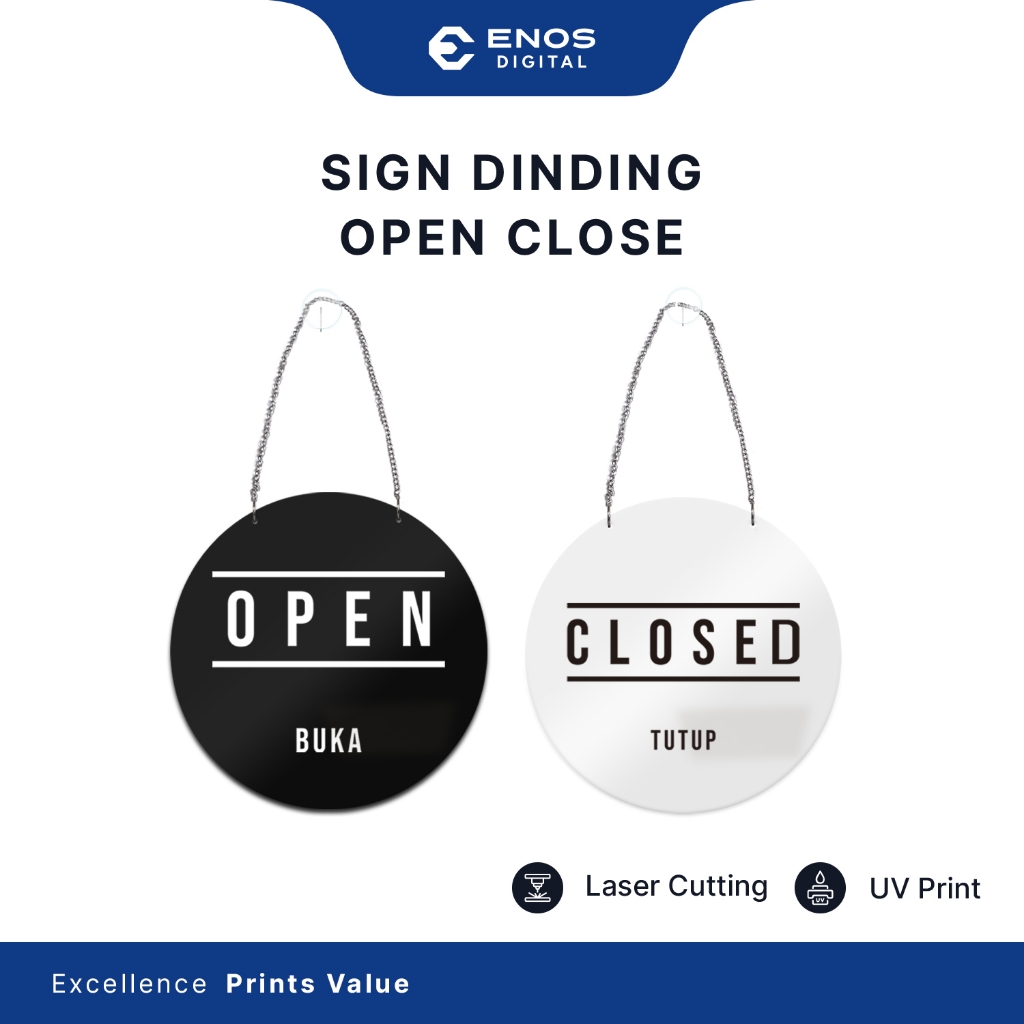 

SIGN ACRYLIC OPEN CLOSE/ SIGN ACRYLIC BUKA TUTUP / AKRILIK OPEN SIGN BULAT