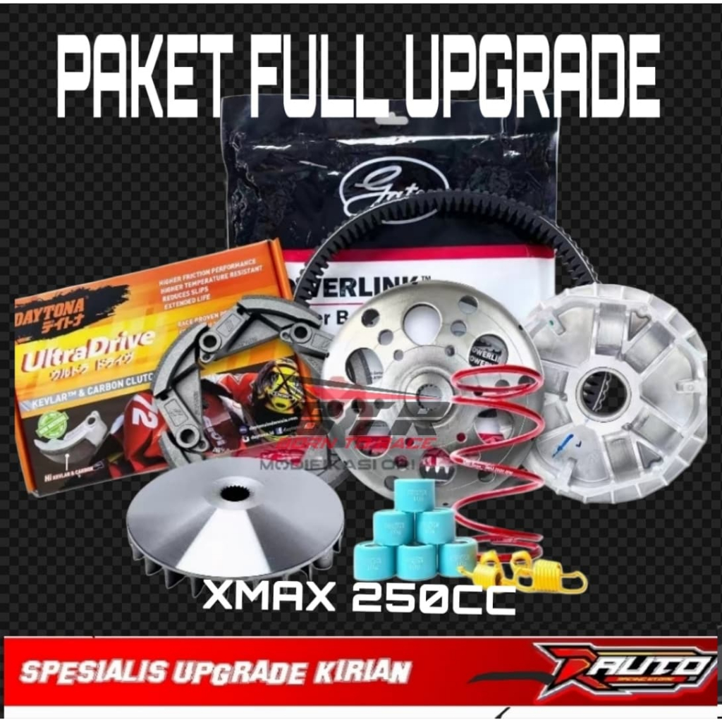 PAKET CVT Xmax Kirian CVT XMAX Upgrade Cvt Vbel Racing Gates Kampas Ganda Daytona XMAX 250 CC