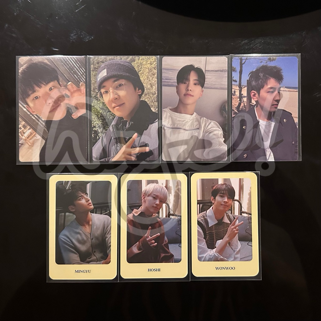 PC Official Mingyu Hoshi Wonwoo Seventeen SVT ITS Off the Record FML