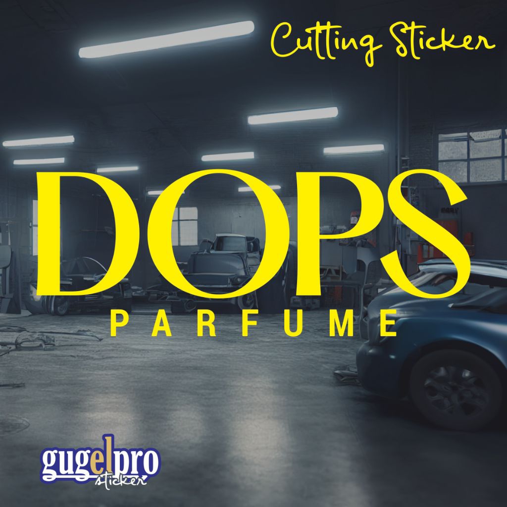 STIKER DOPS PARFUME STICKER CUTTING MOBIL