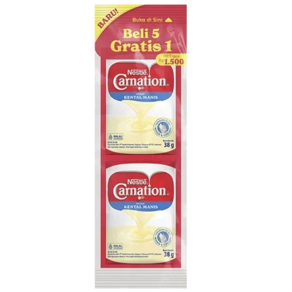 

Carnation Krimer Kental Manis Sachet 6 x 38 g