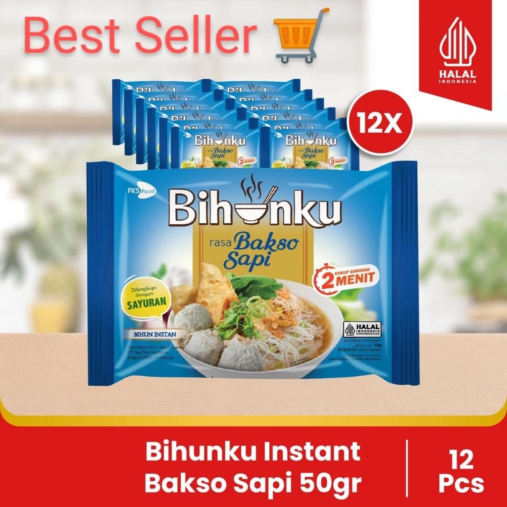 

Paket Bundling - Bihunku Instan - Bakso - 50gr - 12pcs