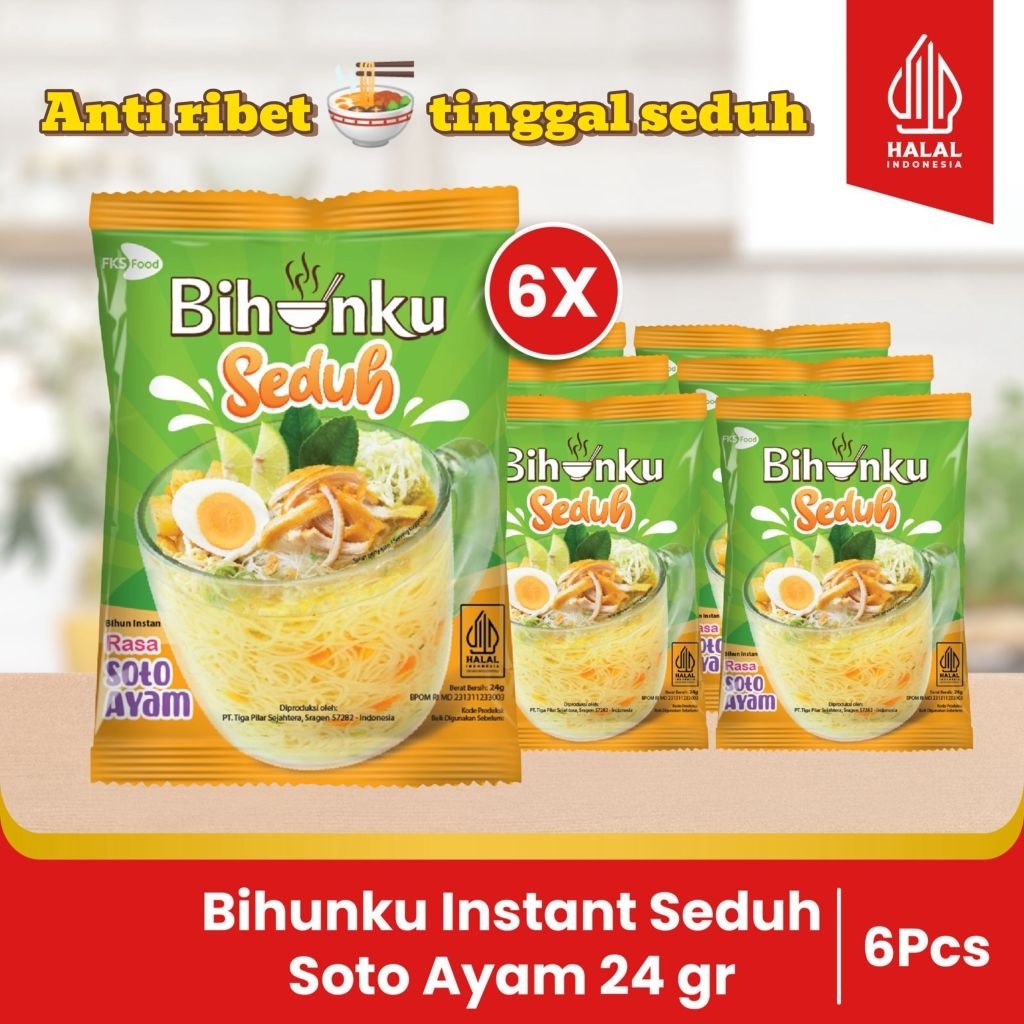 

Paket Bundling - Bihunku Instant - Seduh Soto - 24gr - 6pcs