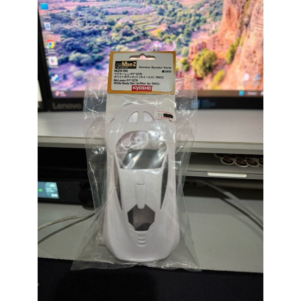 Kyosho Mini-Z Body (MZN190) McLaren P1 GTR White Body Set