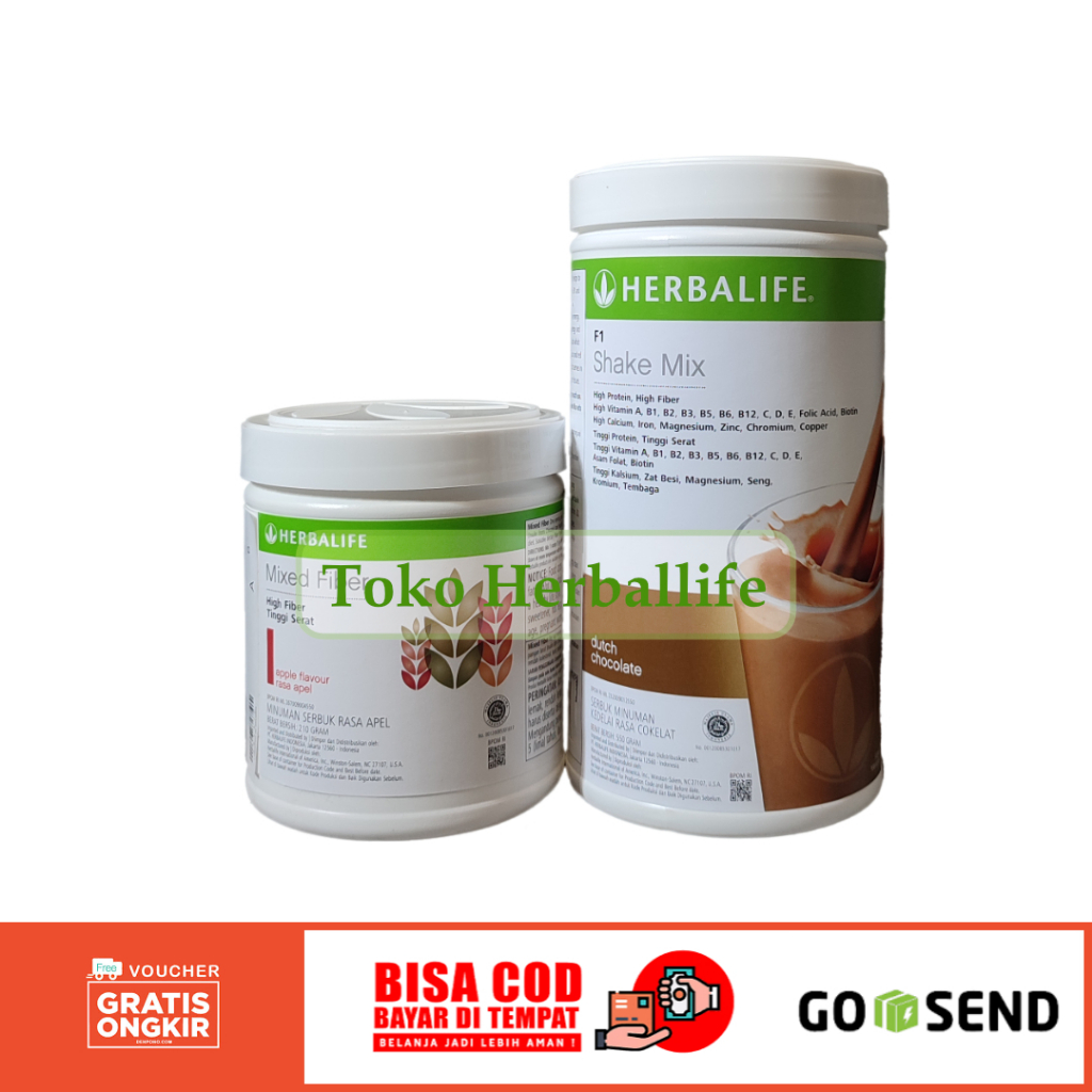 Herballife-Paket Herbalife Diet-Shake Herbalife-Mix Fiber Herbalife / Shake Herbalife