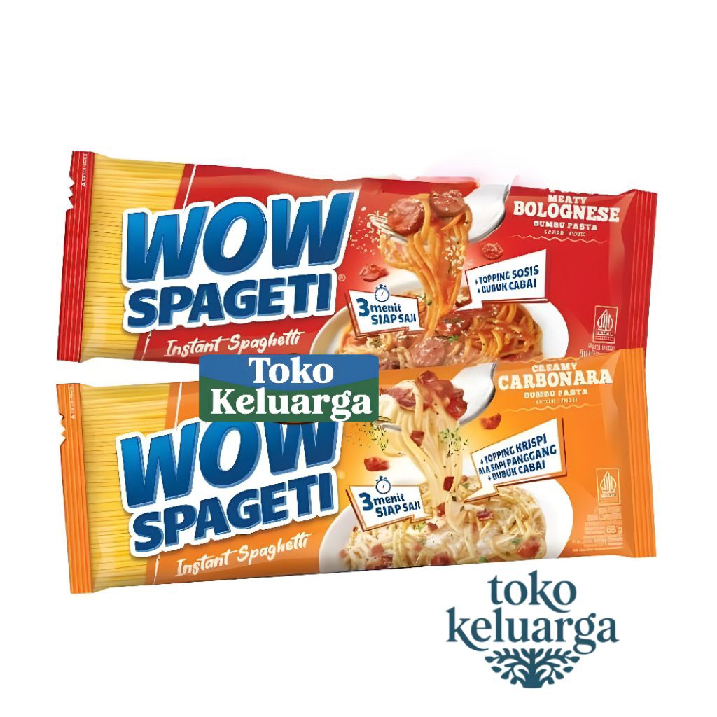 

WOW Spaghetti – Mie Instan Rasa Spaghetti Asli | Original & Pedas | 5 Pcs