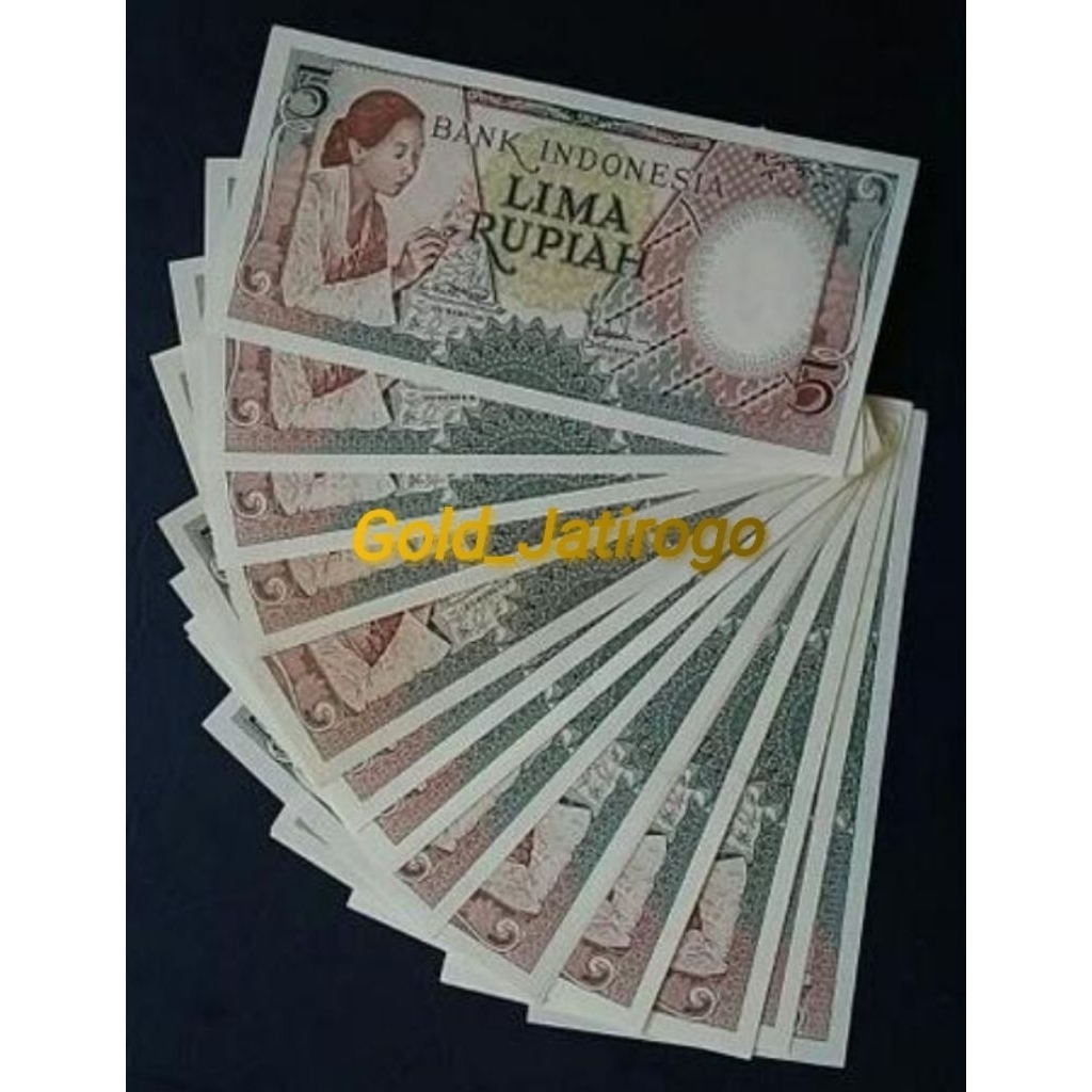 Uang Kuno 5 Rupiah Pekerja Tahun 1958