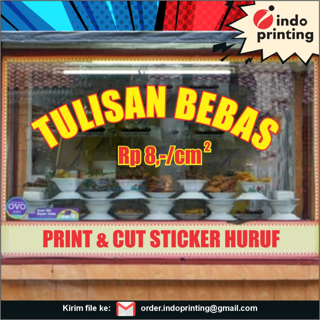 

Sticker Tulisan Warung Custom