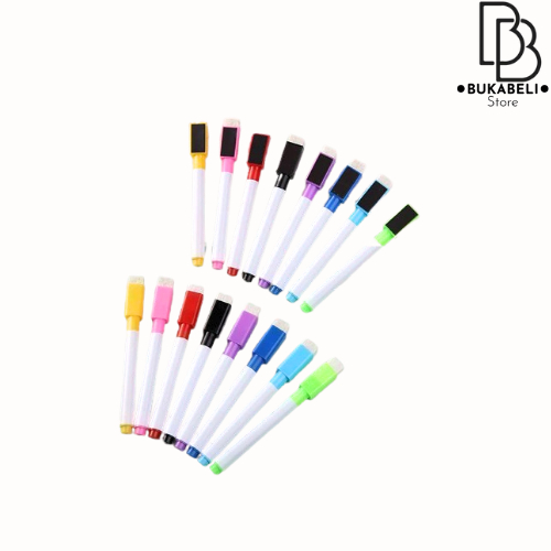 

BUKABELI COD Spidol Wipe And Clear / Spidol Warna Papan Tulis White Board / Spidol MIni Warna Warni P05