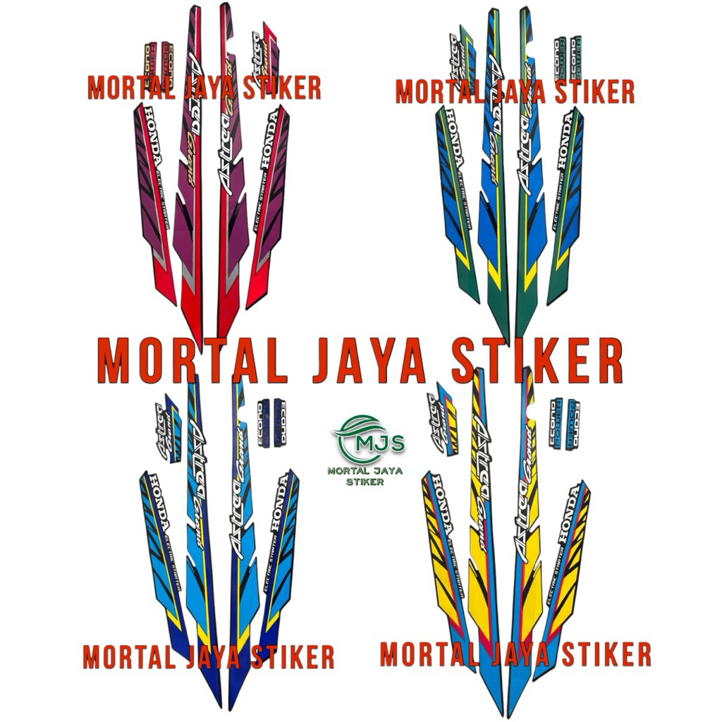 STIKER STRIPING LIS LES BODY ASTREA GRAND 1994 1995