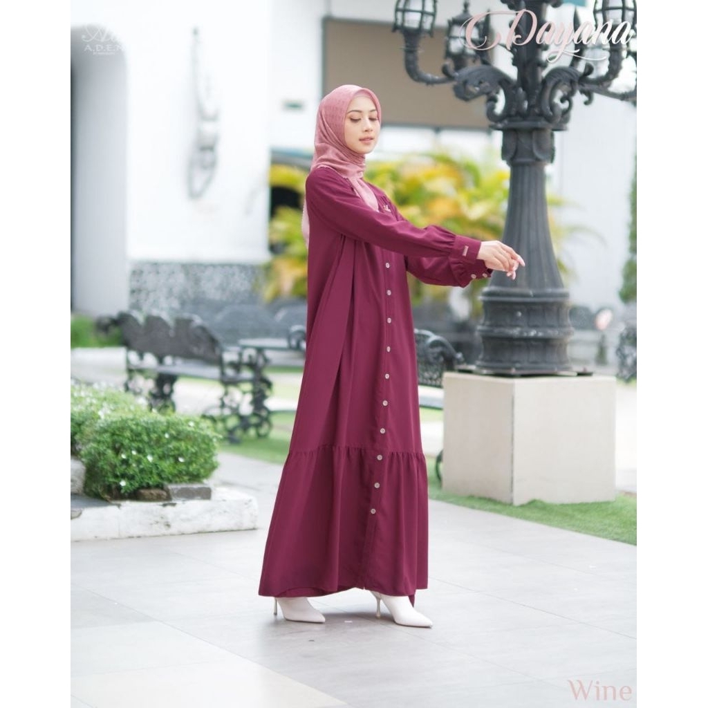 DAYANA DRESS WINE XXL | ADEN HIJAB BY ANGGRAENI
