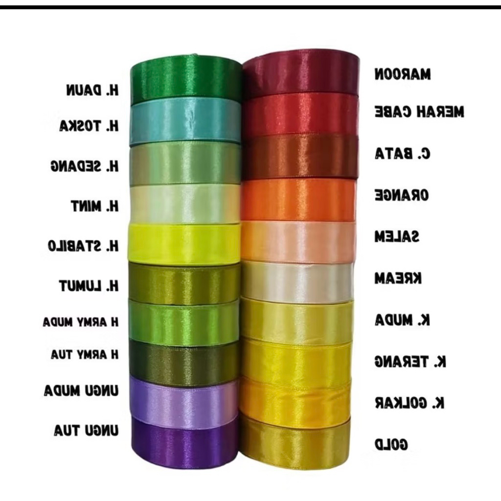 

pita satin lebar 2cm per 1m