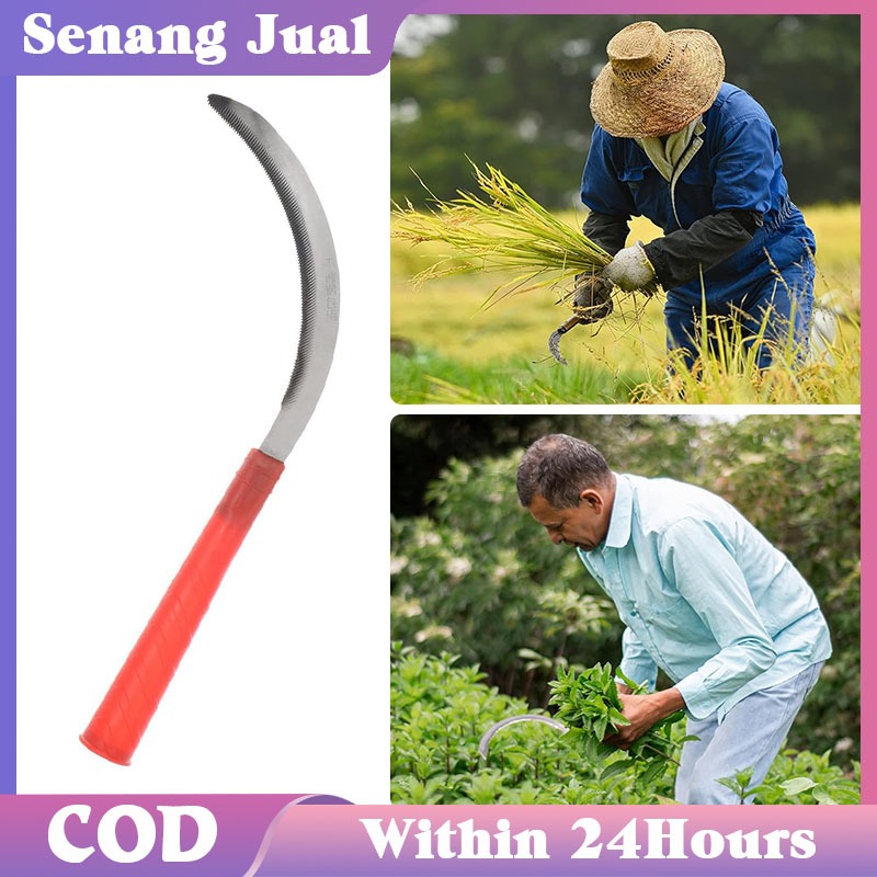Arit Babat Berkebun Outdoor Serbaguna / Sabit Pemotong Rumput Camping