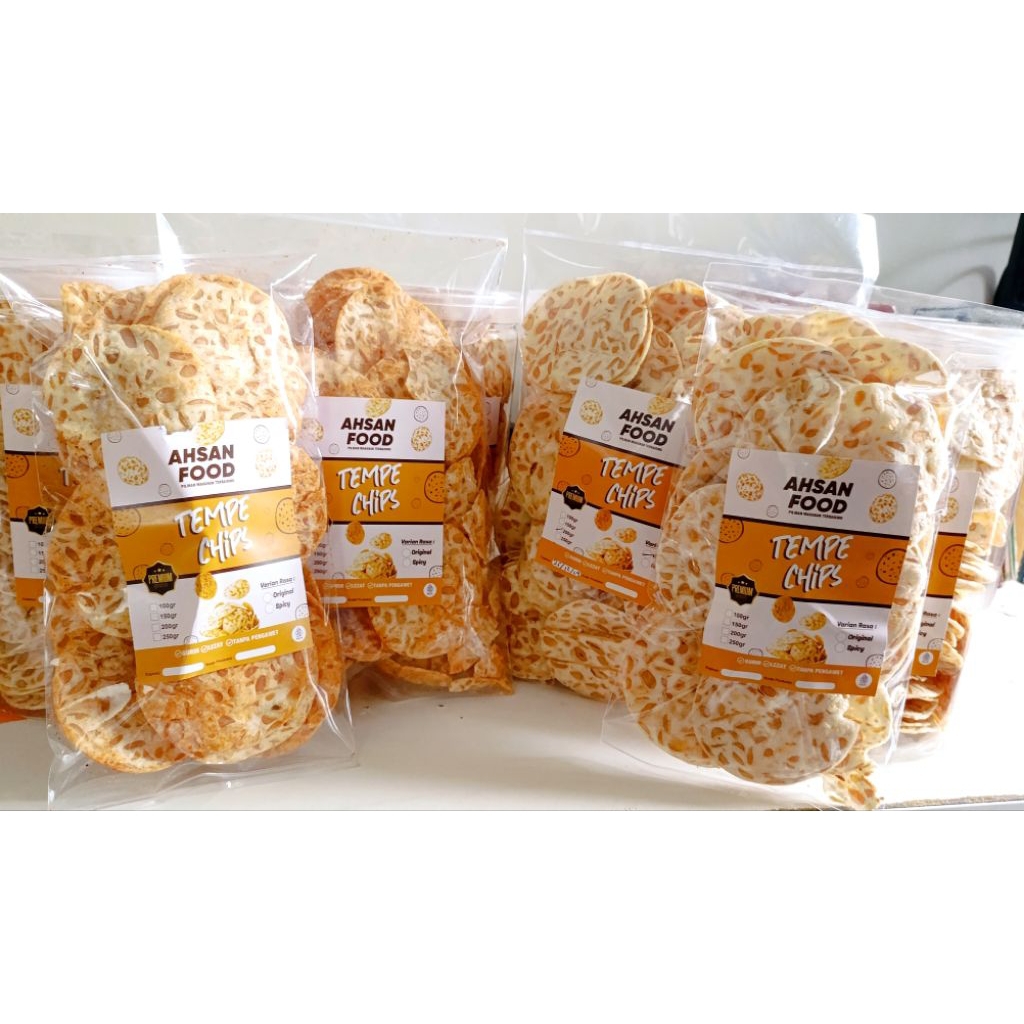 

PAKET 5 PAX TEMPE CHIPS/KERIPIK TEMPE SAGU 200gr ORIGINAL