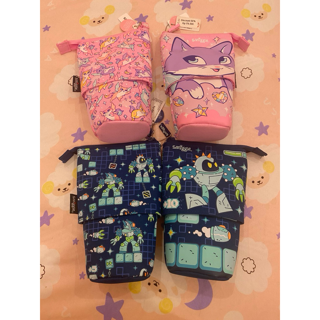 

kotak pensil pencil pouch smiggle pencil case 100%