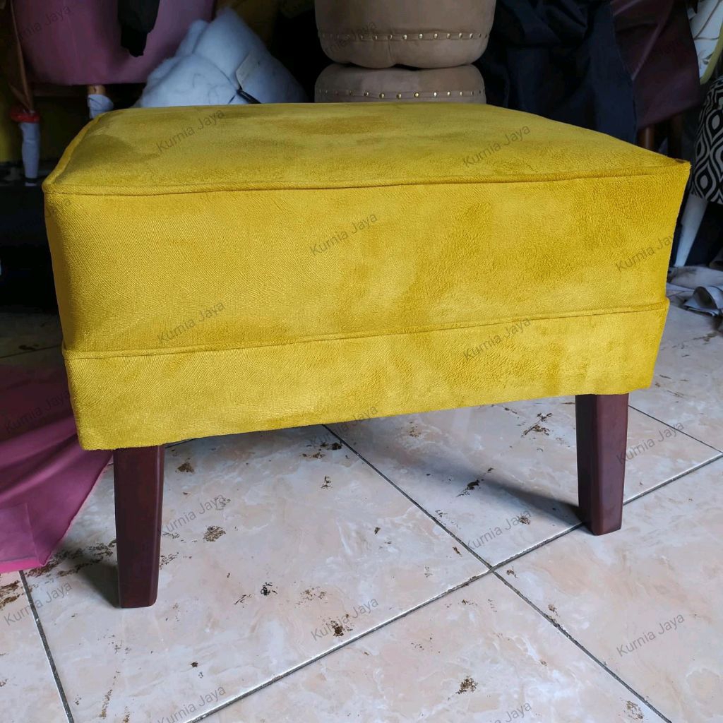 (Kurnia Jaya Furniture) Ottoman Kotak Stool Kotak