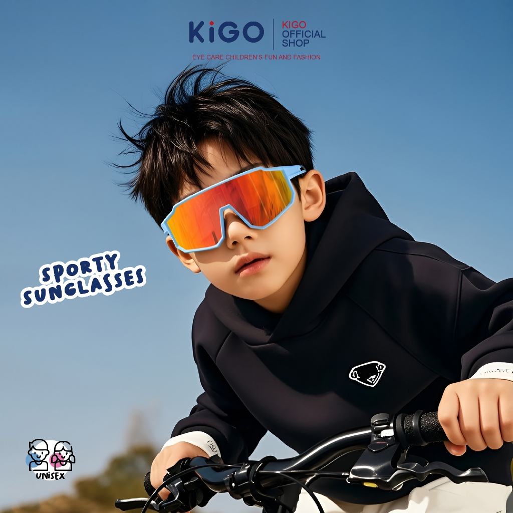 KIGO Kacamata Anak Model Goggles Sunglasses Sporty Kids Laki Laki Perempuan Polarized 23212