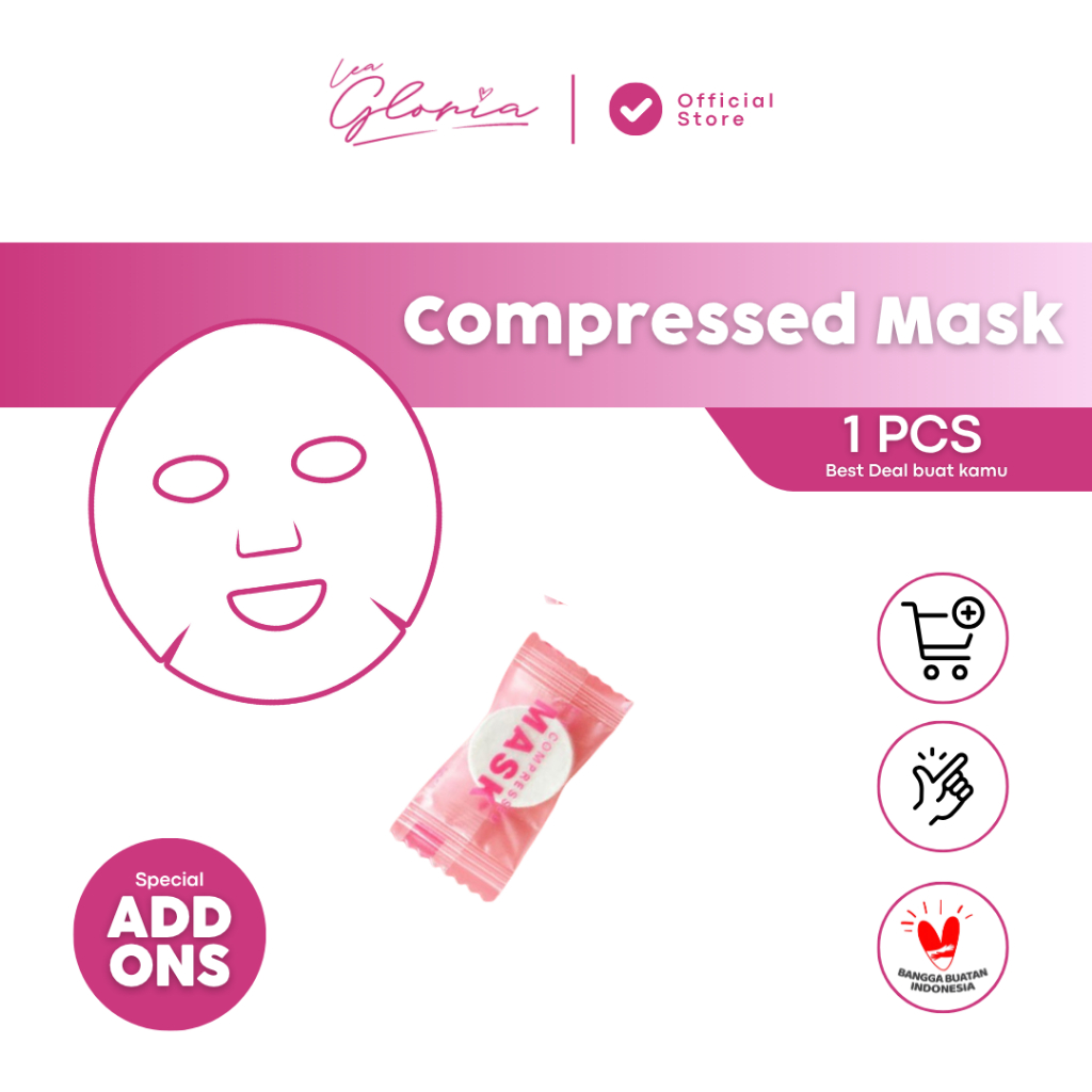 Lea Gloria - Compressed Mask DIY Masker Wajah Paper Masker Tablet Paper Mask Sheet