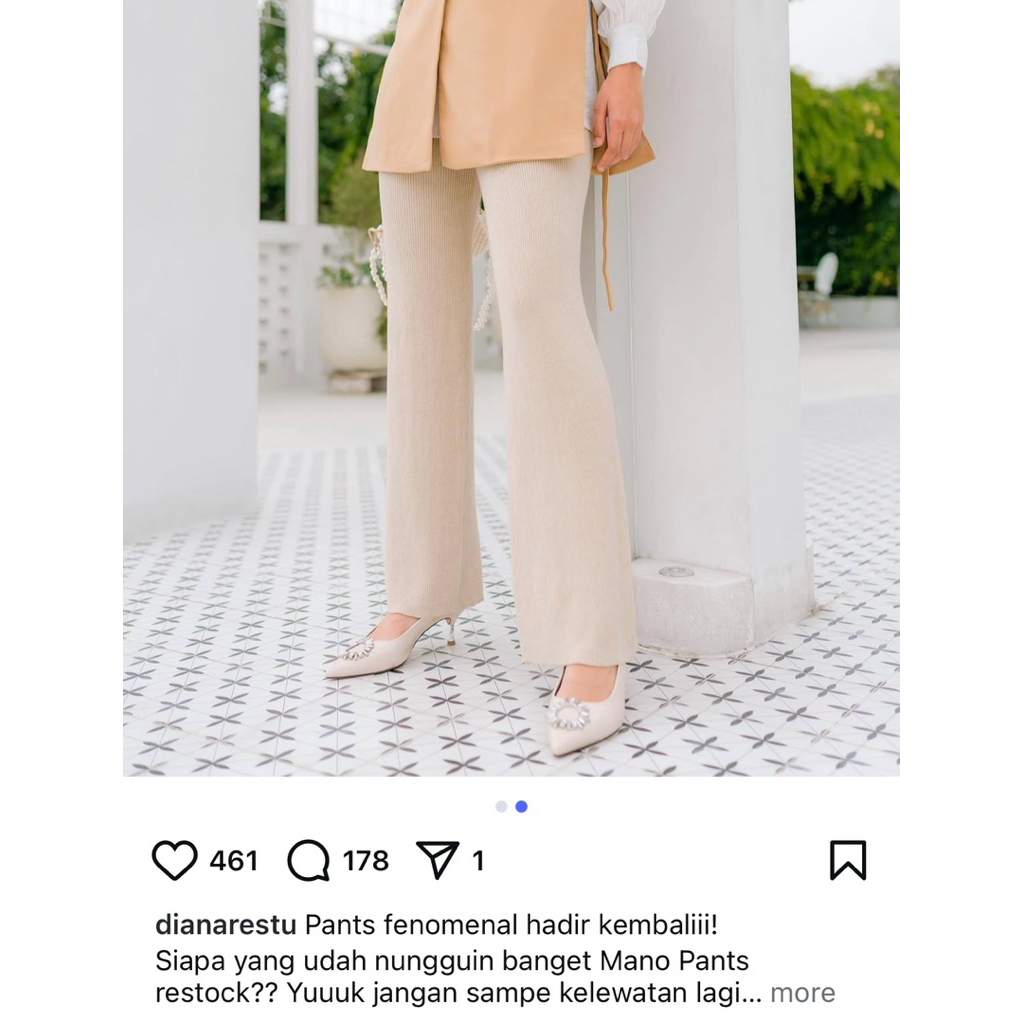 CELANA WANITA DIANARESTU LOOSE PANTS Preloved celana kulot celana high pants Mezzaluna Signature cel