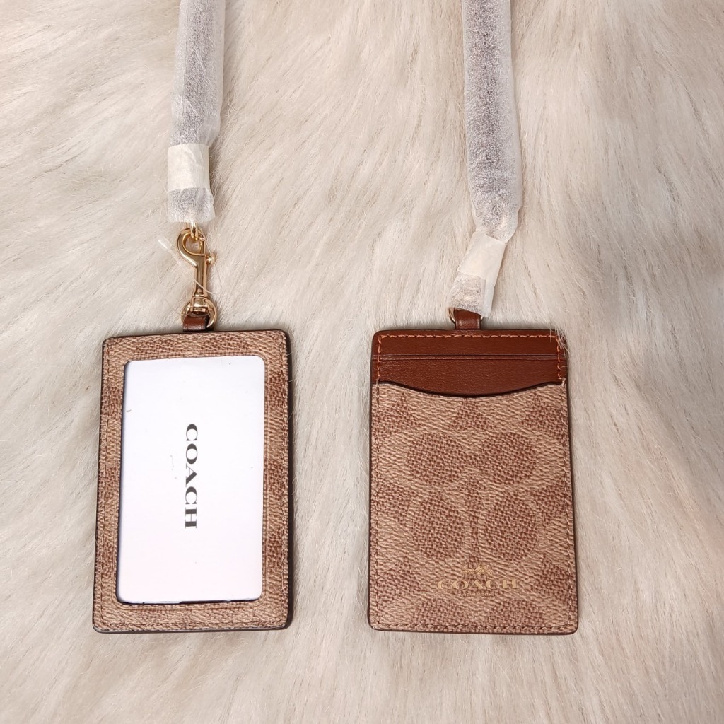 

CZ285 Signature Canvas ID Lanyard Tan Brown