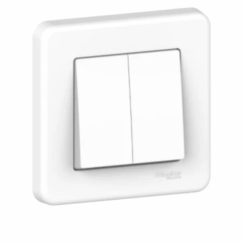 Saklar Seri Schneider Leona LNA0300321 Sakelar Double Leona Schneider