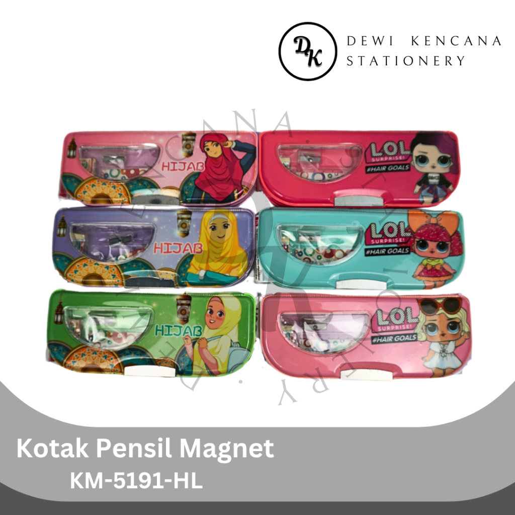 

Kotak Pensil Magnet Wanita Hijab dan LOL KM-5191-HL