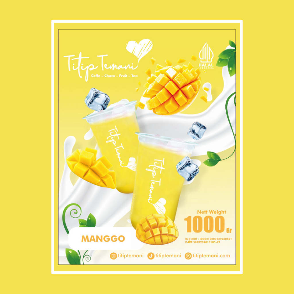 

Titip Temani Minuman Bubuk mix Mangga 500 gr - 1000 gr