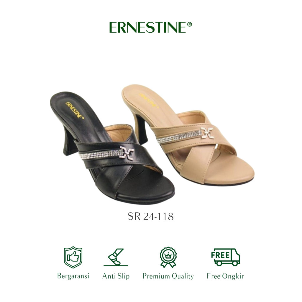Sandal Heels/Pesta Wanita Hak 7cm, Type SR24-118 Ernestine Collection