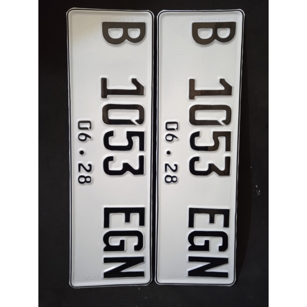 plat mobil font baru