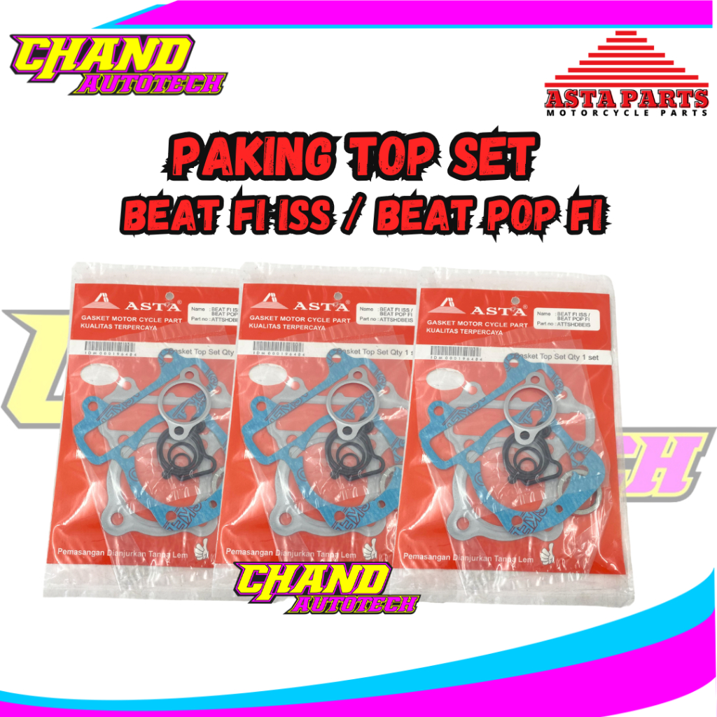 Paking Gasket Top Set Honda Beat FI ISS / Beat Pop FI ORIGINAL Asta Parts
