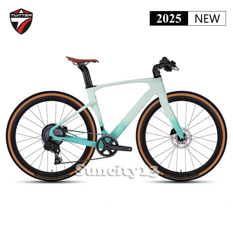 PREORDER Sepeda Twitter Gravel V3 Flatbar Carbon FULL HYDRAULIC Sepeda Gravel Gravel bike