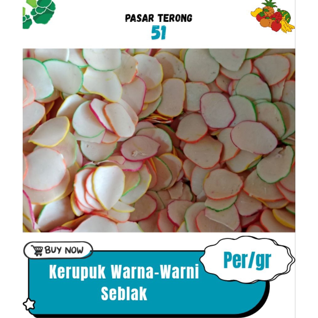 

Kerupuk Mentah Warna-Warni Seblak Makassar