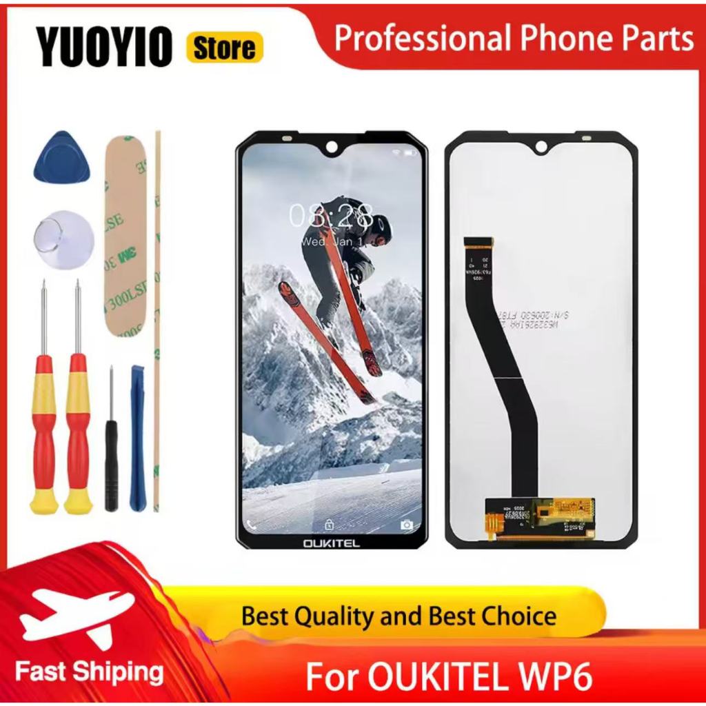100% Original For 6.3 inch Oukitel WP6 LCD Display Screen Touch Digitizer Assembly For Oukitel WP6 S