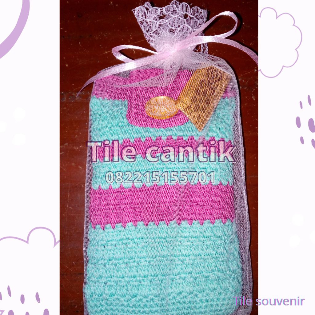 Tile pouch custom/tile souvenir/kemasan tile/kemasan souvenir/bungkus tile/bungkus souvenir