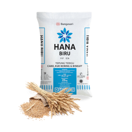 

Tepung Terigu Bungasari Hana Biru @ 25 Kg - Tepung Terigu Khusus Untuk Kue Kering