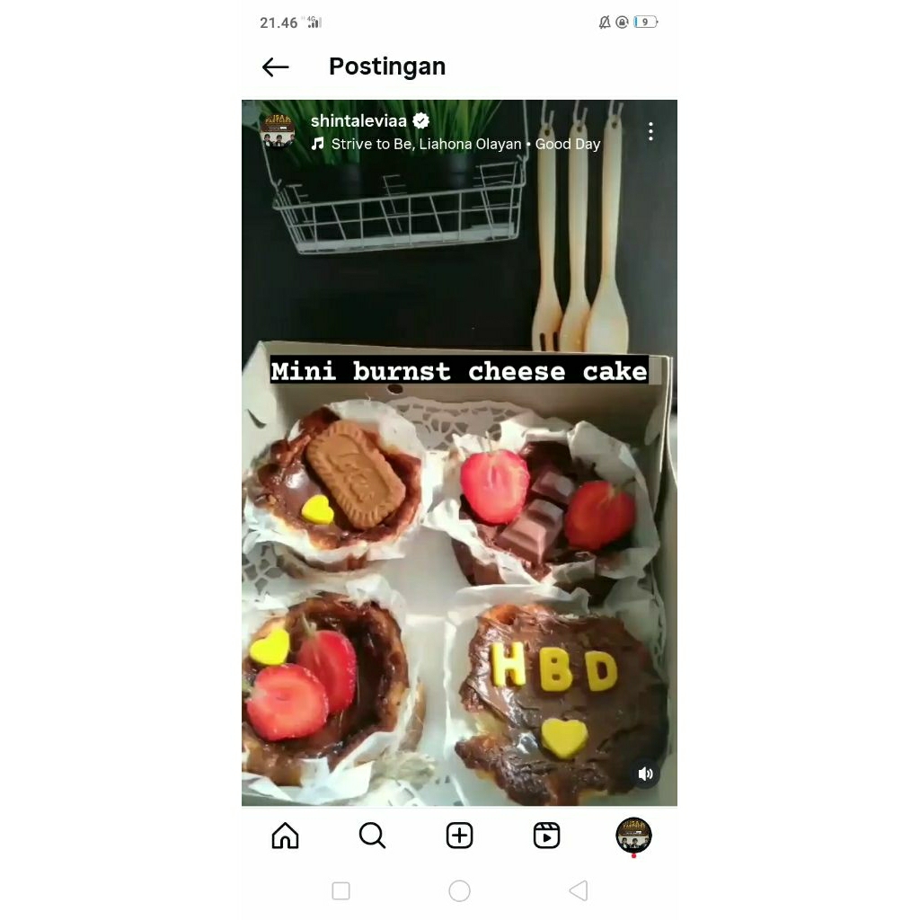 

Mini Burnt Cheese Cake 4 piece