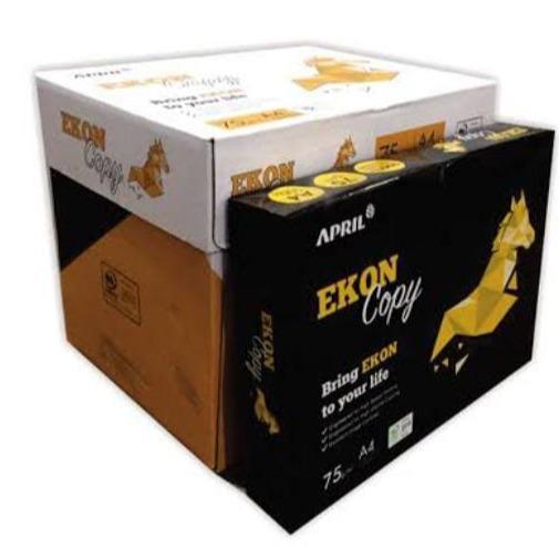 

Kertas HVS A4 EKON 75 Gram 5 Rim (1 Dus) | Kertas Fotocopy Putih Murah 75gsm