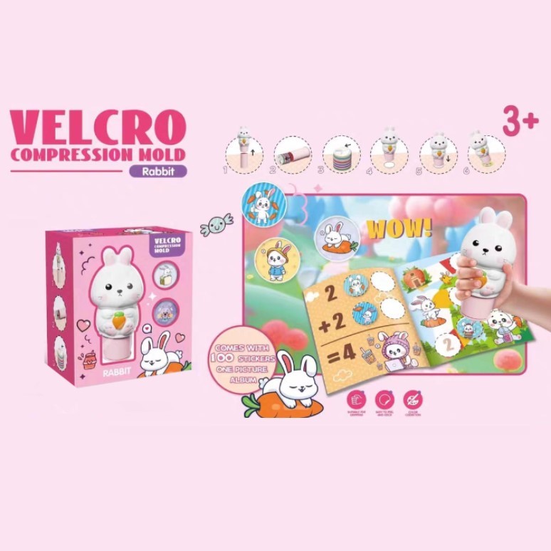 

Mainan Anak VELCRO COMPRESSION MOLD XTS-3073 Mainan Stempel Karakter sticker Magic Stamp Kelinci Mainan Anak Perempuan - Mainan Anak Laki Laki