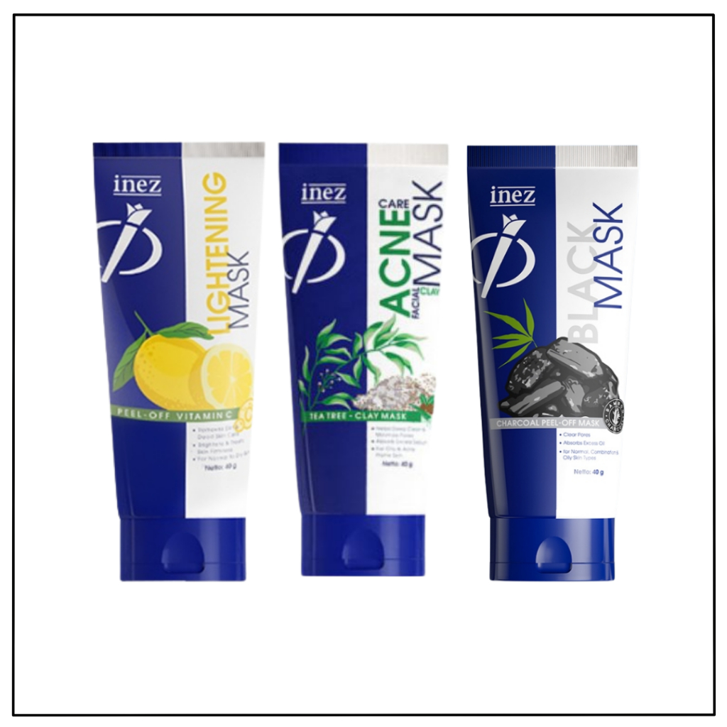 Inez Lightening Mask Peel-Off Vitamin C 40gr-Acne Care Facial Clay mask