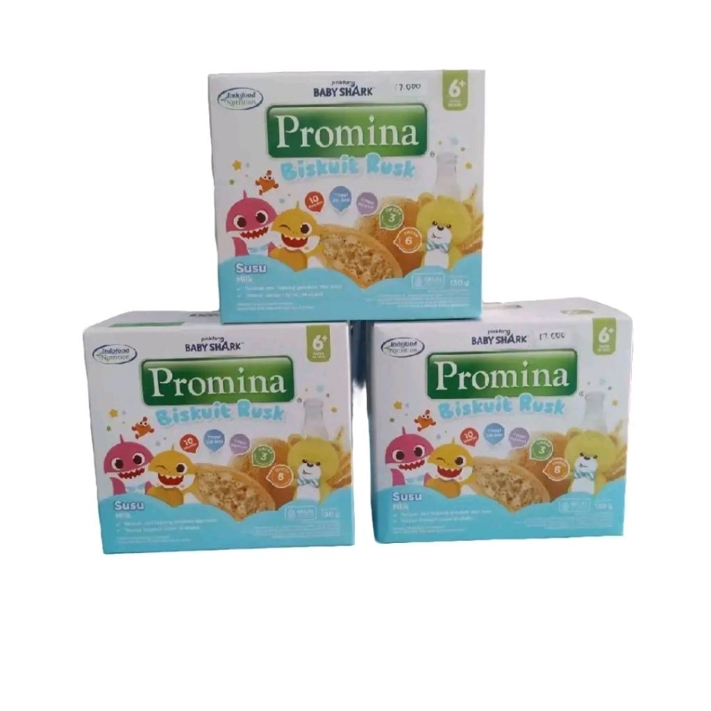 Promina Biskuit Rusk (Makanan Bayi) Cemilan Sehat Bayi 6+ Bulan Halal