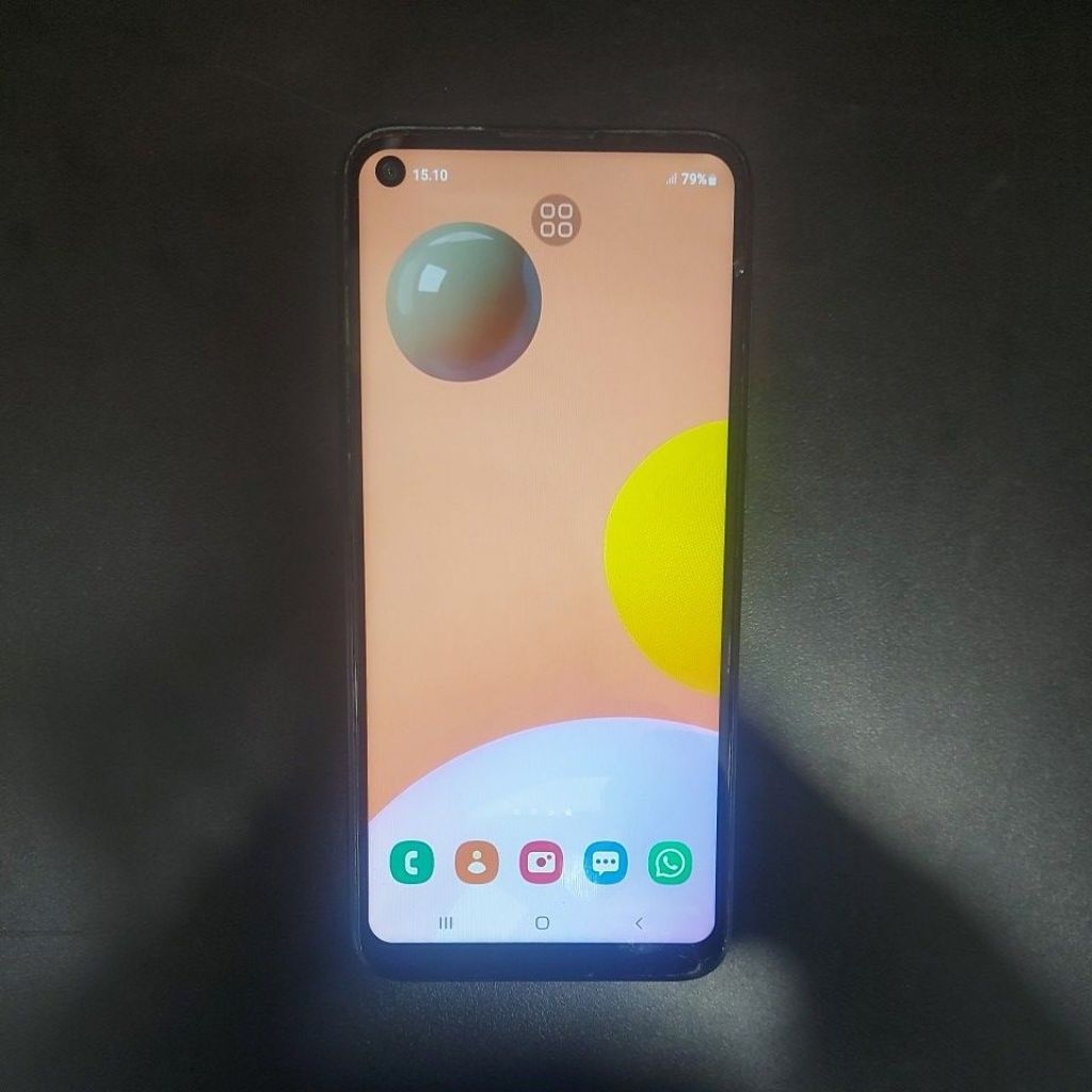 Hp samsung galaxy A11 ram 3gb penyimpanan 32gb unit only tanpa dus tanpa charger