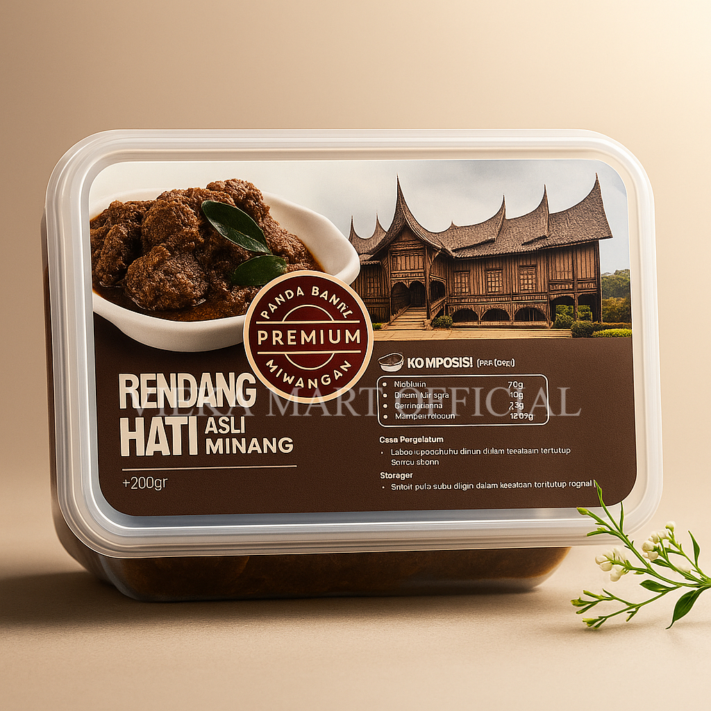 

Rendang Padang Hati 200 gram