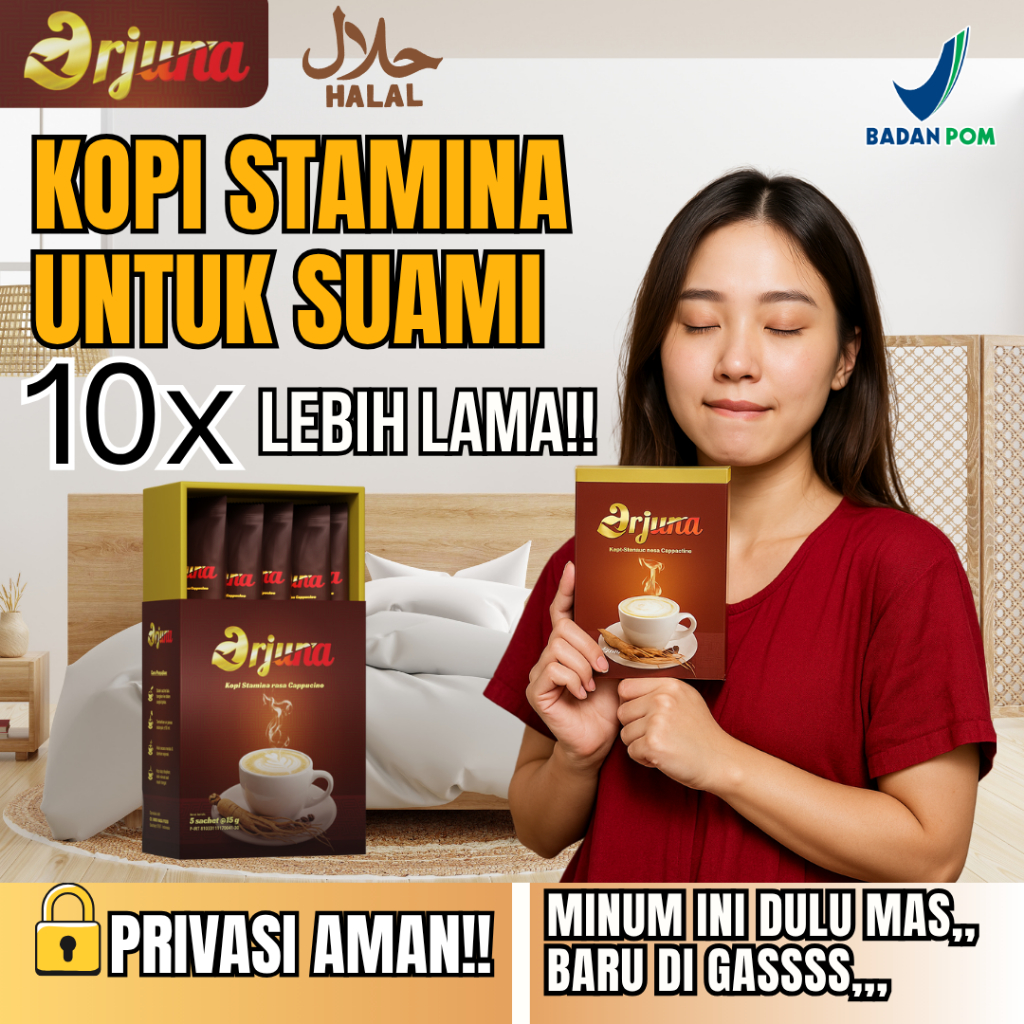

ARJUNA KOPI STAMINA TAHAN LAMA PRIA KUAT BISA COD SUDAH BPOM HERBAL ALAMI