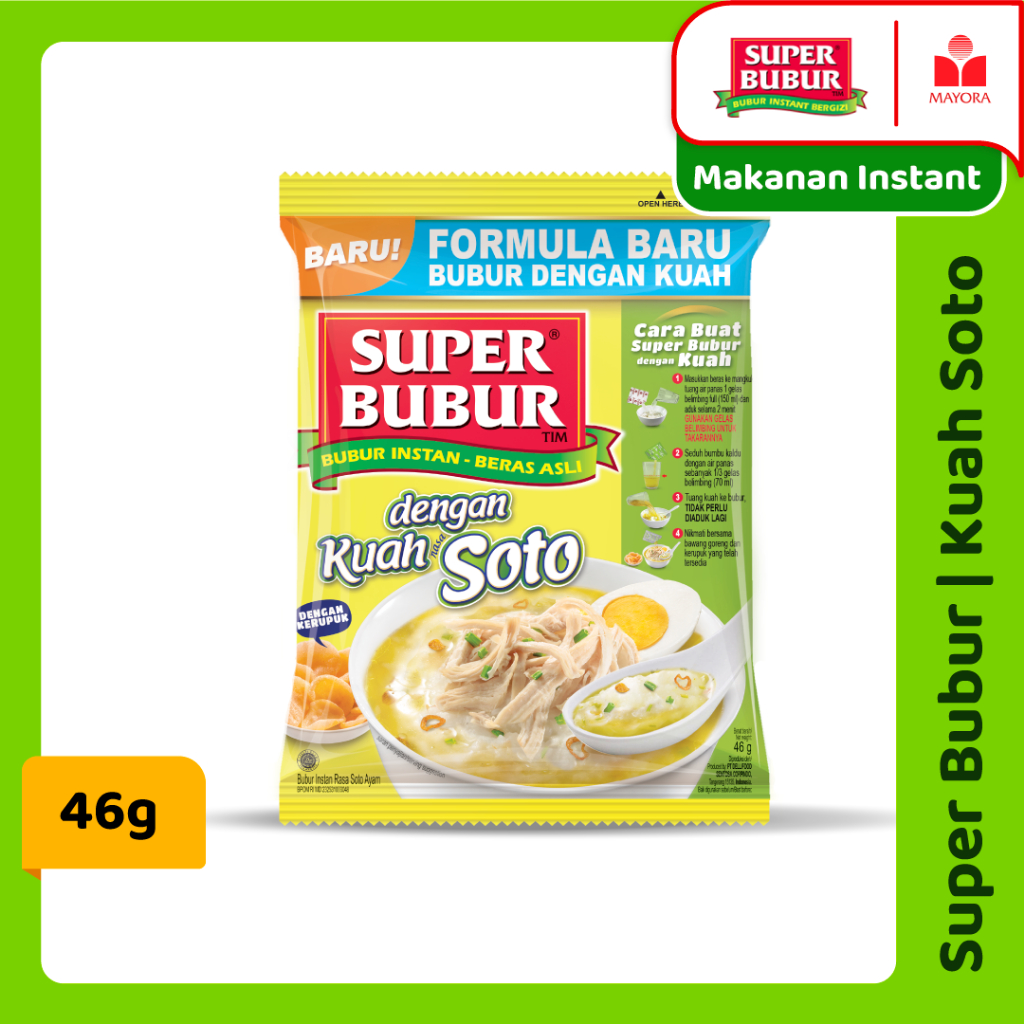 

Super Bubur Kuah Soto Single @46 Gram