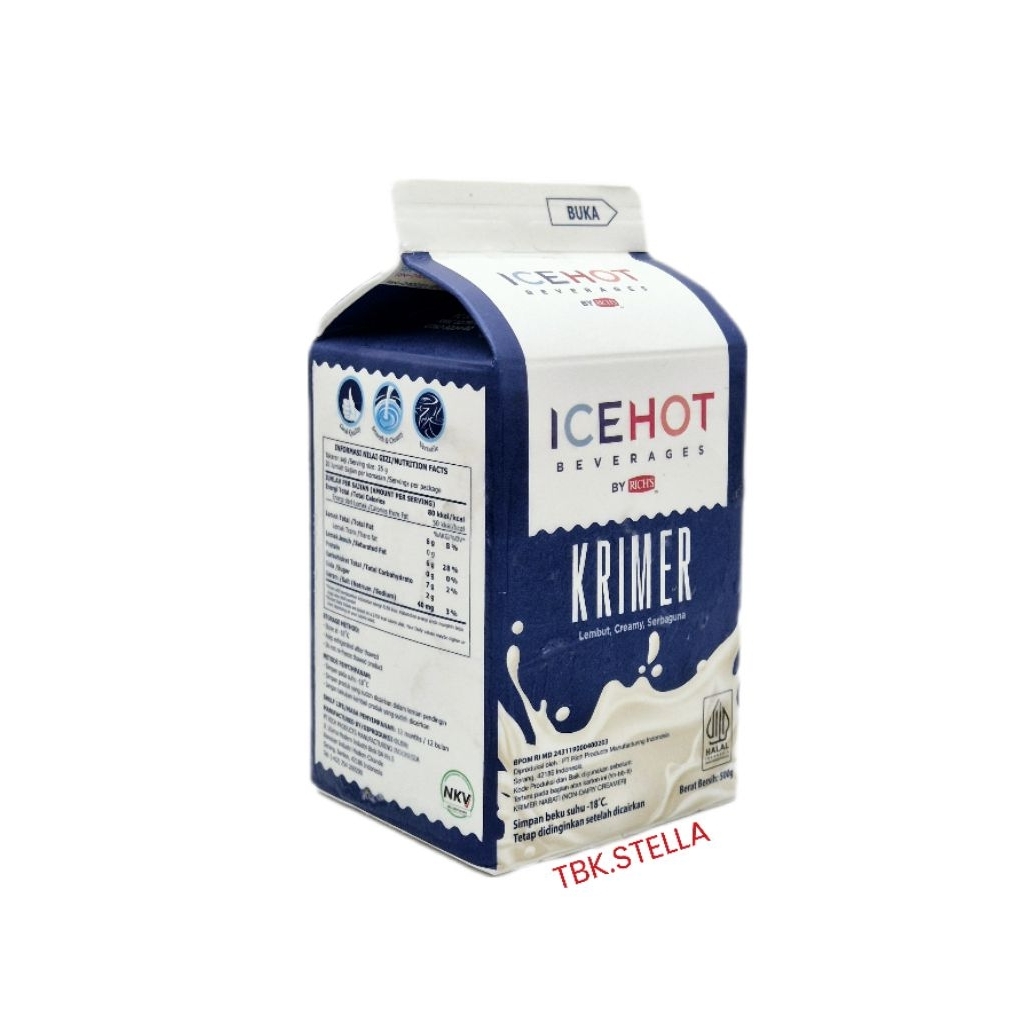 

RICHS ICE HOT NON DAIRY CREAMER NDC KRIMER MINUMAN 500 GR