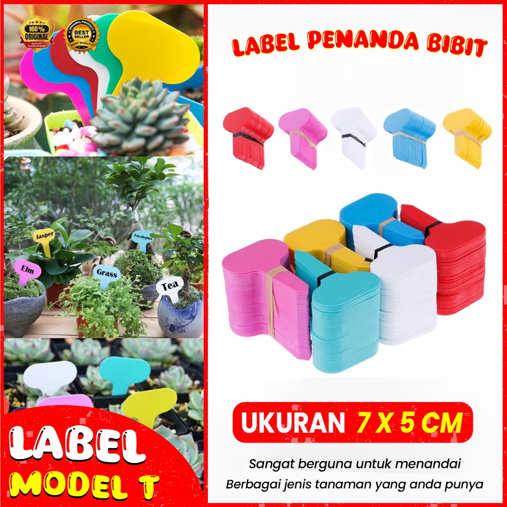 

label penanda bibit benih tanaman model T AB006 hidroponik pertanian perkebunan