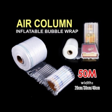 

50M Poly Air bubble wrap Air Cushion/Inflatable Bag Plastik/Inflatable Air Bubble Cushion Wrap /Air Bag Roll Cushion Packing